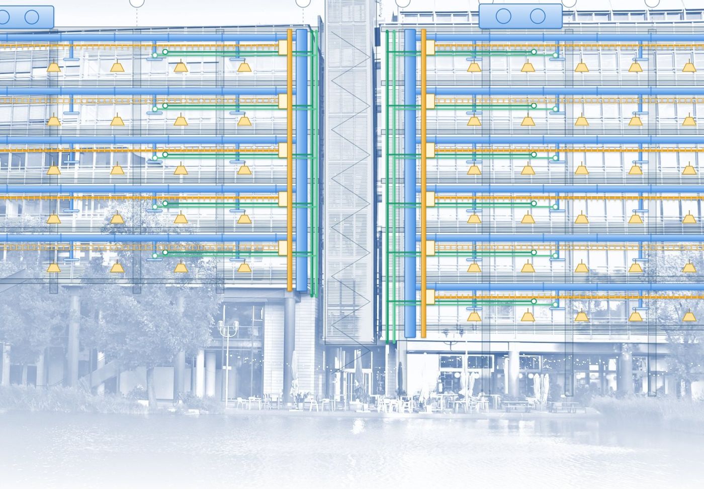 The same building as a coordinated model