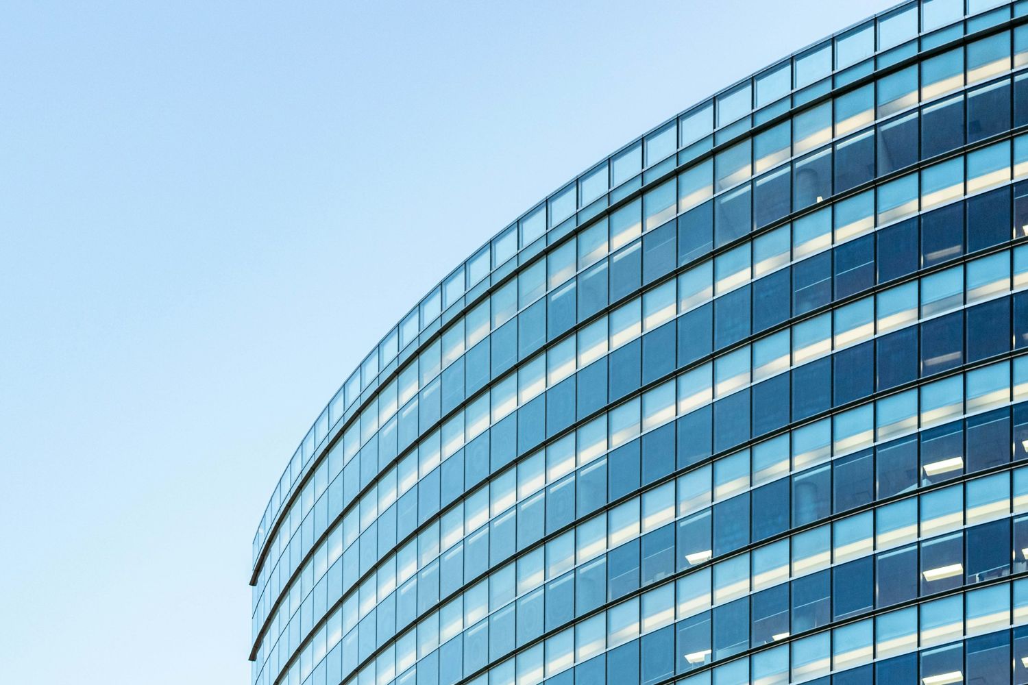 A finished office building