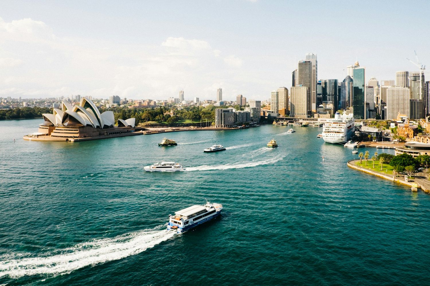 Sydney Opera House and the harbour